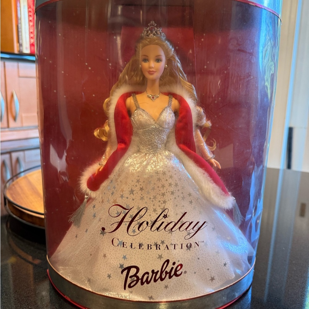 Barbie Holiday Celebration Doll in Red and White